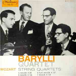 Barylli Quartet - Mozart String Quartets K. 80, K 136, K 137, K 138 download mp3 flac