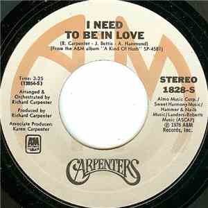 Carpenters - I Need To Be In Love download mp3 flac