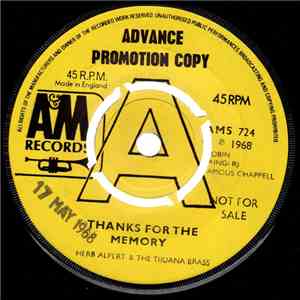 Herb Alpert & The Tijuana Brass - Thanks For The Memory download mp3 flac
