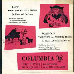Liszt / Dohnányi - Malcuzynski, The Philharmonia Orchestra, Walter Süsskind / Cyril Smith , Liverpool Philharmonic Orchestra, Sir Malcolm Sargent - Concerto No. 2 In A Major For Piano And Orchestra / Variations On A Nursery Theme For Piano And Orchestra,  download free