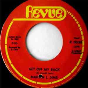 Marvin L. Sims - Get Off My Back / Danger download mp3 flac