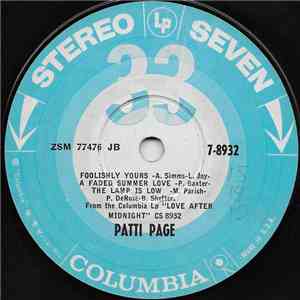 Patti Page - Love After Midnight download mp3 flac