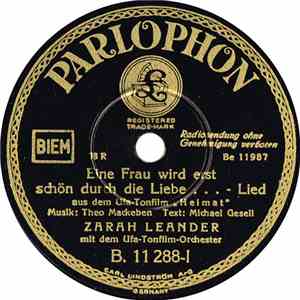 Zarah Leander - Eine Frau Wird Erst Schön Durch Die Liebe ... / Drei Sterne Sah Ich Scheinen download mp3 flac